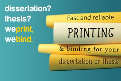 get your dissertation printed